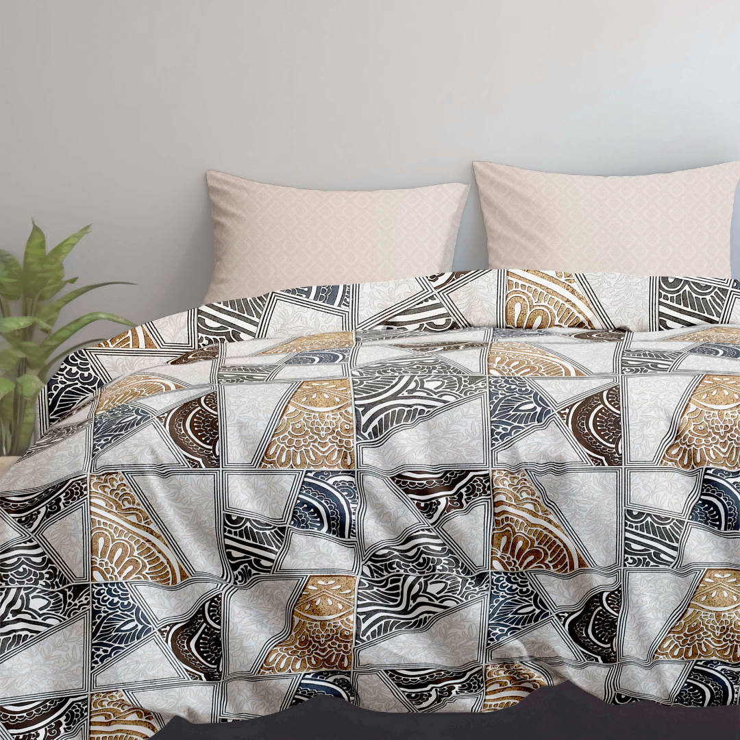 Bonafide Bedsheet – OOA 144 GSM Polyester King Size Set